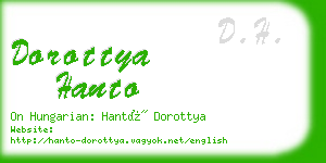 dorottya hanto business card